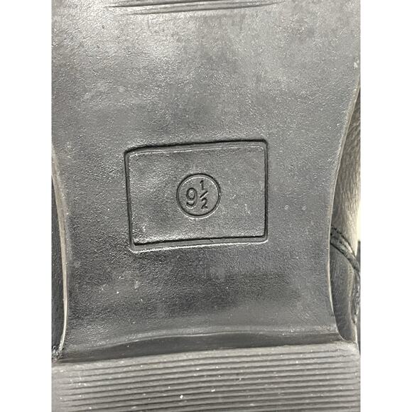 American Rag AR Jolene Ankle Boot Women's Sz 9.5 Black Leather Zip Block Heel - Picture 8 of 10